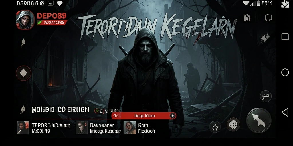 Tampilan gameplay seram di DEPO89 dengan nuansa horor yang mendalam.