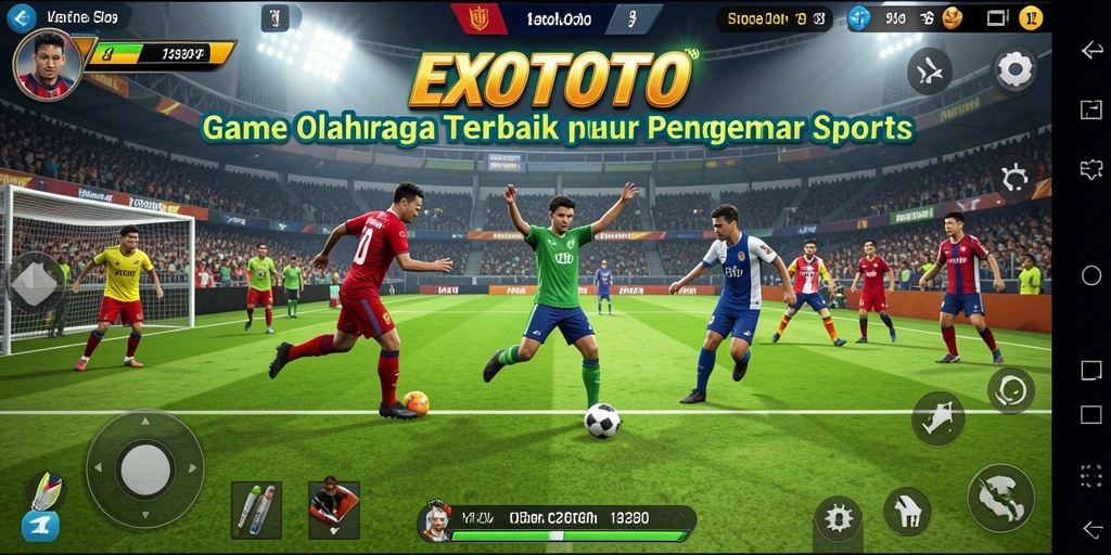 Tangkapan layar utama <strong>EXOTOTO</strong> menampilkan aksi mendebarkan dalam permainan olahraga.