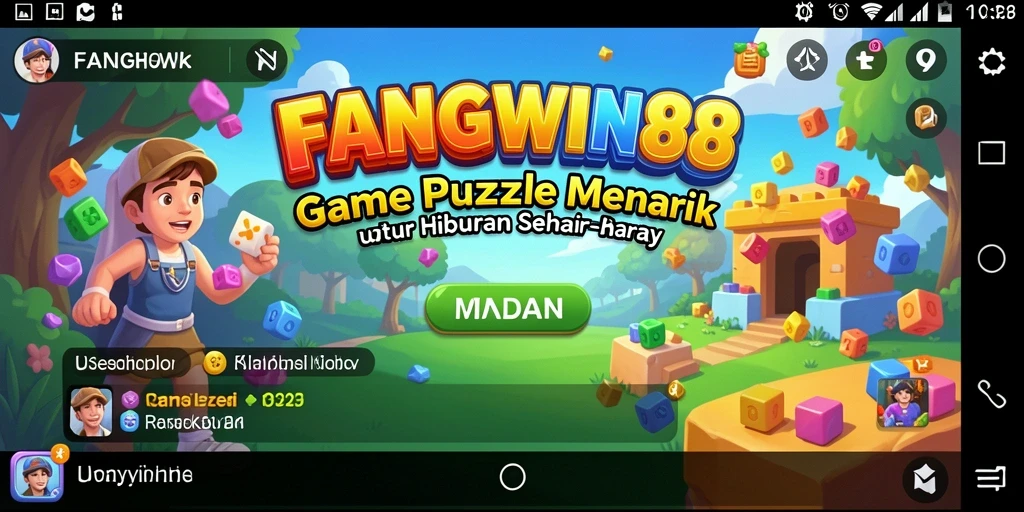 Screenshot FANGWIN88 menunjukkan gameplay menantang dan warna-warni