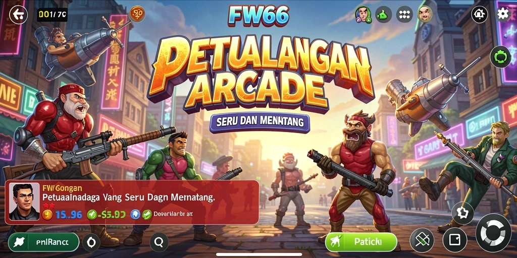 Tangkapan layar FW66 menampilkan aksi gameplay Arcade yang mendebarkan.