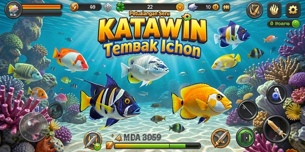 Gameplay seru Tembak Ikan di KATAWIN.