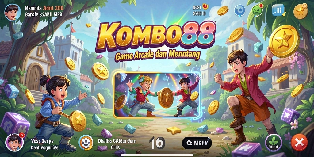 Screenshot gameplay KOMBO88 menampilkan aksi seru dan tantangan menarik.