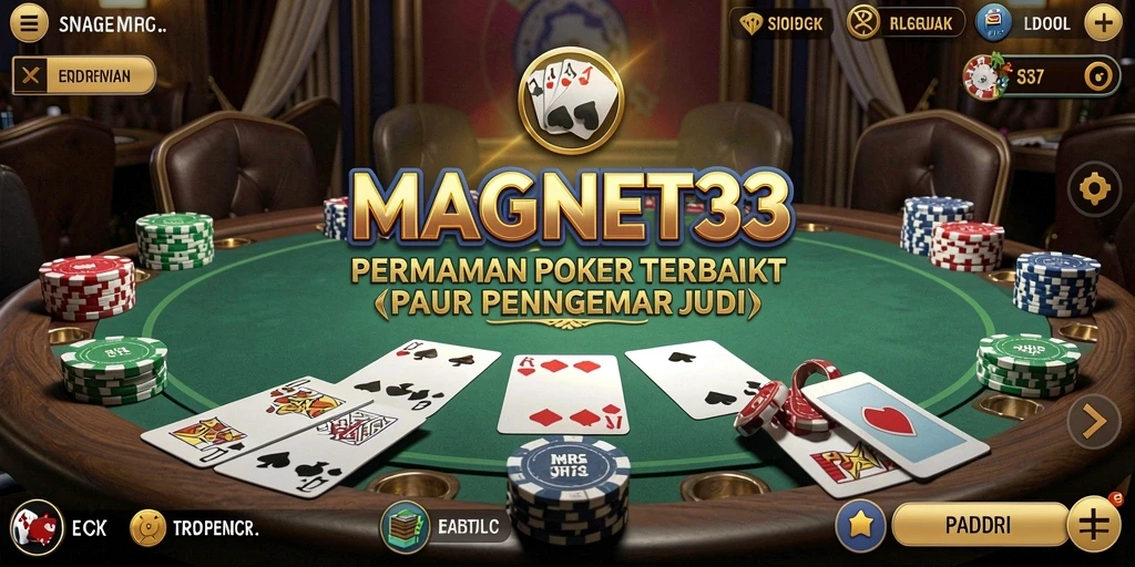 Tampilan gameplay MAGNET33 yang seru dan penuh aksi Poker.