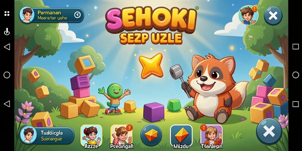 Screenshot SEHOKI menampilkan grafis menawan dan gameplay menantang.