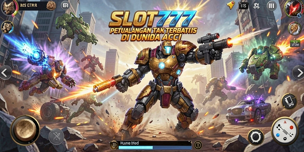 Tampilan gameplay SLOT777 yang memukau dan dinamis.
