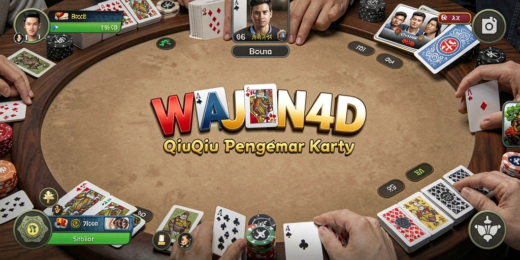 Tangkapan layar gameplay WAJAN4D yang menampilkan momen seru permainan QiuQiu.